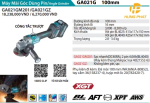 GA021GZ  Máy Mài Góc Dùng Pin(100mm/công Tắc Trượ (không Kèm Pin Sạc)