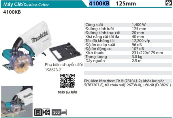 4100KB  Máy Cắt Đá/gạch(125mm)