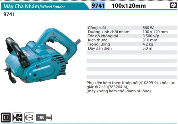 9741  Máy Chà Nhám(100mmx120mm)