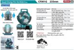 CF001GZ  Quạt Dùng Điện Và Pin(40v Max) (không Kèm Pin Sạc)