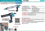CG100DZB  Súng Bắn Silicon Dùng Pin(12v Max) (không Kèm Pin Sạc)
