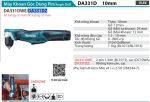 DA331DZ  Máy Khoan Góc Dùng Pin(10.8v) (không Kèm Pin Sạc)