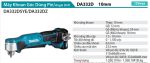 DA333DSYE  Máy Khoan Góc(12v Max) (kèm 02 Pin 1.5ah + Sạc)