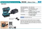 DBO480Z  Máy Chà Nhám Rung Dùng Pin(đế Nhựa/ (không Kèm Pin Sạc)