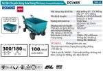 DCU605Z  Xe Vận Chuyển Hàng Hóa Dùng Pin(dạng Thùng Đế Bằng/bl)(18vx2)