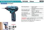 DF030DWE  Máy Khoan Và Vặn Vít Dùng Pin(10.8v) (kèm 02 Pin 1.5ah + Sạc)