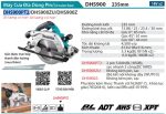 DHS900PT2  Máy Cưa Đĩa Dùng Pin(235mm/aws/bl)(18vx2 (kèm 02 Pin 5.0 + Sạc Nhanh)
