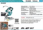DLS600Z  Máy Cưa Đa Góc Để Bàn Dùng Pin(bl)(18v) (không Kèm Pin Sạc)