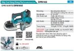 DPB183Z  Máy Cưa Vòng Dùng Pin(66x66mm/bl)(18v) (không Kèm Pin Sạc)