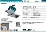 DSP600Z  Máy Cưa Đĩa Cắt Sâu Dùng Pin(165mm/bl) (không Kèm Pin Sạc)