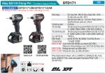 DTD171TJB  Máy Bắt Vít Dùng Pin(bl)(18v) (kèm 02 Pin 5.0 + Sạc Nhanh)