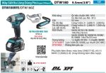 DTW180RFE  Máy Siết Bu Lông Dùng Pin(9.5mm/bl)(18v) (kèm 02 Pin 3.0 + Sạc Nhanh)