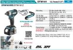 DTW181RFE  Máy Siết Bu Lông Dùng Pin(12.7mm/bl) (kèm 02 Pin 3.0 + Sạc Nhanh)
