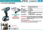 DTW190ZX  Máy Siết Bu Lông Dùng Pin(12.7mm (không Kèm Pin Sạc)