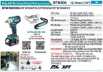 DTW300FJX4  Máy Siết Bu Lông Dùng Pin(bộ Đầu Tuýp)(1 (kèm 02 Pin 3.0 + Sach Nhanh)