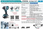 DTW700XVZX  Máy Siết Bu Lông Dùng Pin(12.7mm/dây Đeo) (không Kèm Pin Sạc)