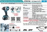 DTW700Z  Máy Siết Bu Lông Dùng Pin(12.7mm/bl)(18v) (không Kèm Pin Sạc)