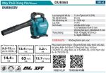DUB363ZV  Máy Thổi Dùng Pin(bl)(18vx2) (không Kèm Pin Sạc)