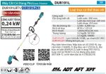 DUR191LZX1  Máy Cắt Cỏ Dùng Pin (Tách Trục/tay) (không Kèm Pin Sạc)