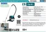 DVC860LZ  Máy Hút Bụi Dùng Pin Và Điện(ướt&khô) (không Kèm Pin Sạc)