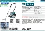 DVC865LZX2  Máy Hút Bụi Dùng Pin(ướt & Khô/bl)(18vx2 (không Kèm Pin Sạc)