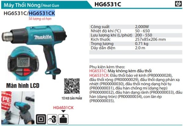 HG6531CK  Máy Thổi Nóng(2000w)