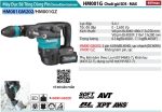 HM001GM202  Máy Đục Bê Tông Dùng Pin(chuôi Gài Sds-m (kèm 2 Pin 4.0+ Sạc Nhanh)