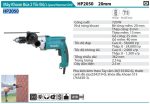 HP2050  Máy Khoan Búa 2 Tốc Độ(20mm)