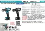 HP333DWYB  Máy Khoan Búa Và Vặn Vít Dùng Pin(12v Ma (kèm 01 Pin + 1 Sạc)