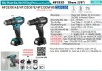 HP333DZ  Máy Khoan Búa Và Vặn Vít Dùng Pin(12v Ma (không Kèm Pin Sạc)