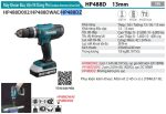 HP488DZ  Máy Khoan Búa, Vặn Vít Dùng Pin(18v) (không Kèm Pin Sạc)