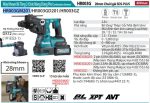 HR003GM201  Máy Khoan Bê Tông 3 Chức Năng Dùng Pin (kèm 02 Pin 4.0ah + Sạc Nhanh)