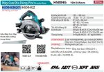 HS004GM201  Máy Cưa Đĩa Dùng Pin(190mm/có Thể Gắn Tr (kèm 02 Pin 4.0ah + Sạc Nhanh)