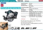 HS012GZ  Máy Cưa Đĩa Dùng Pin(165mm/aws/bl)(40v Max)