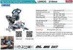 LS002GZ  Máy Cưa Đa Góc Trượt Dùng Pin(216mm/aws/ (không Kèm Pin Sạc)