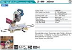 LS1040  Máy Cưa Đa Góc(255mm)