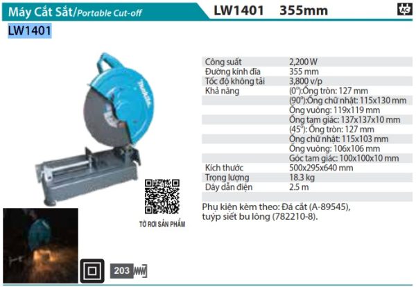 LW1401  Máy Cắt Sắt(355mm)
