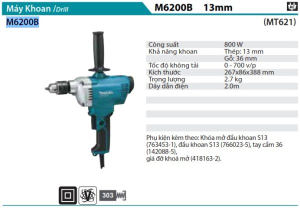 M6200B  Máy Khoan(13mm)