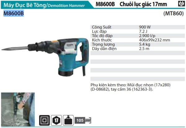 M8600B  Máy Đục Bê Tông