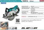 RS001GZ  Máy Cưa Đĩa Tay Cầm Phía Sau Dùng Pin (không Kèm Pin Sạc)