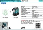SK700GD  Máy Cân Mực Laser Tia Xanh Dùng Pin(12v (không Kèm Pin Sạc)
