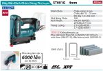 ST001GZ  Máy Bắn Đinh Ghim Dùng Pin(đinh J 4mm/bl)(40v Max)