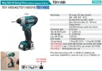 TD110DSYE  Máy Bắt Vít Dùng Pin(12v Max) (kèm 02 Pin 1.5ah + Sạc)