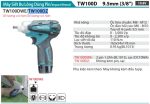 TW100DZ  Máy Siết Bu Lông Dùng Pin(9.5mm)(10.8v) (không Kèm Pin Sạc)