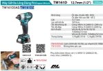 TW161DZ  Máy Siết Bu Lông Dùng Pin(12.7mm/bl) (không Kèm Pin Sạc)