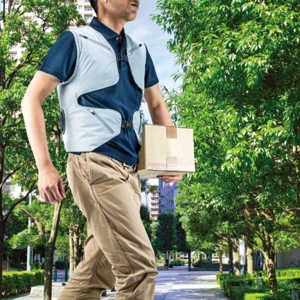 DFV214A02  Áo Khoác Không Tay Làm Mát Dùng Pin Size (không Kèm Pin Sạc)