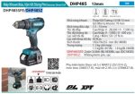 DHP485Z  Máy Khoan Búa, Vặn Vít Dùng Pin(bl)(18v) (không Kèm Pin Sạc)