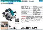DHS660Z  Máy Cưa Đĩa Dùng Pin(165mm/bl)(18v) (không Kèm Pin Sạc)