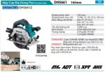 DHS661RFJ  Máy Cưa Đĩa(165mm/aws/bl)(18v) (kèm 02 Pin 3.0 + Sạc Nhanh)
