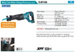 DJR186Z  Máy Cưa Kiếm Dùng Pin(18v) (không Kèm Pin Sạc)